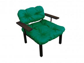 Кресло Дачное зелёная подушка в Верхнеуральске - verhneuralsk.magazinmebel.ru | фото