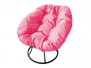 Кресло Пончик без ротанга розовая подушка в Верхнеуральске - verhneuralsk.magazinmebel.ru | фото