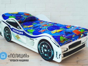 Кровать детская машина Полиции в Верхнеуральске - verhneuralsk.magazinmebel.ru | фото