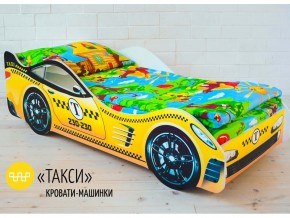 Кровать детская машина Такси в Верхнеуральске - verhneuralsk.magazinmebel.ru | фото