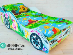 Кровать детская машинка Принцесса в Верхнеуральске - verhneuralsk.magazinmebel.ru | фото